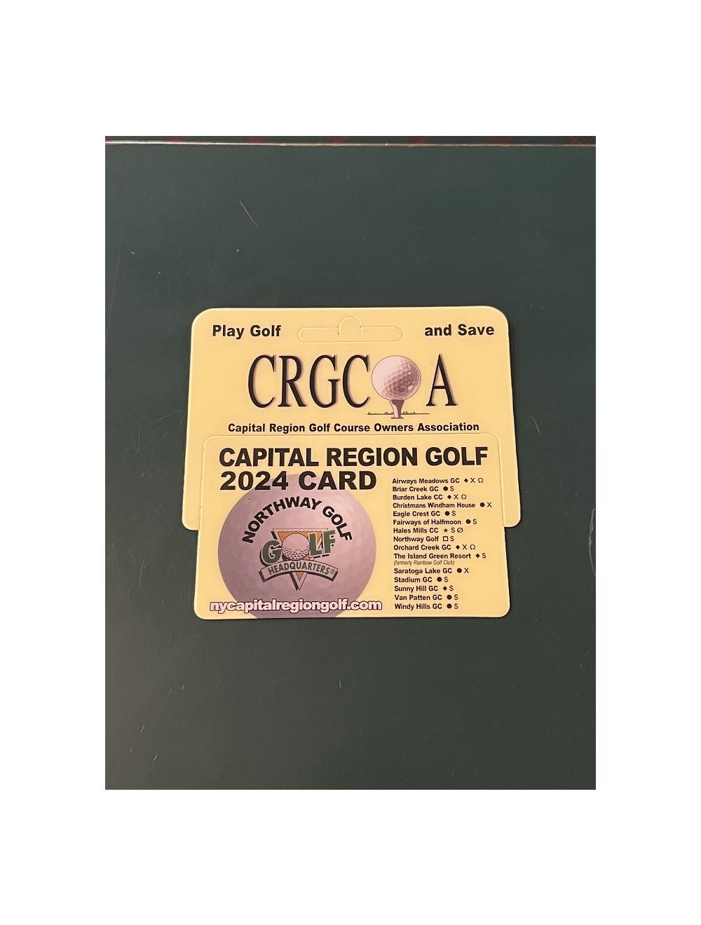 2024 CAPITAL REGION GOLF CARD