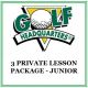 3 PRIVATE LESSON PACKAGE - JUNIOR
