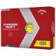 CALLAWAY CHROME SOFT TRUTRAK YELLOW GOLF BALLS