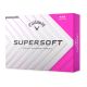 CALLAWAY SUPERSOFT 2025 MATTE PINK GOLF BALLS