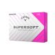 CALLAWAY SUPERSOFT 2025 MATTE PINK GOLF BALLS